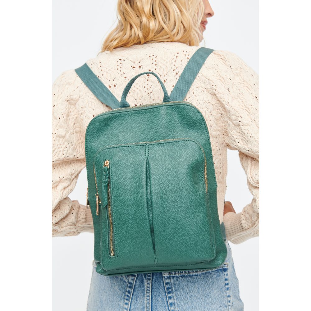 Woman wearing Emerald Moda Luxe Lily Backpack 842017130345 View 1 | Emerald