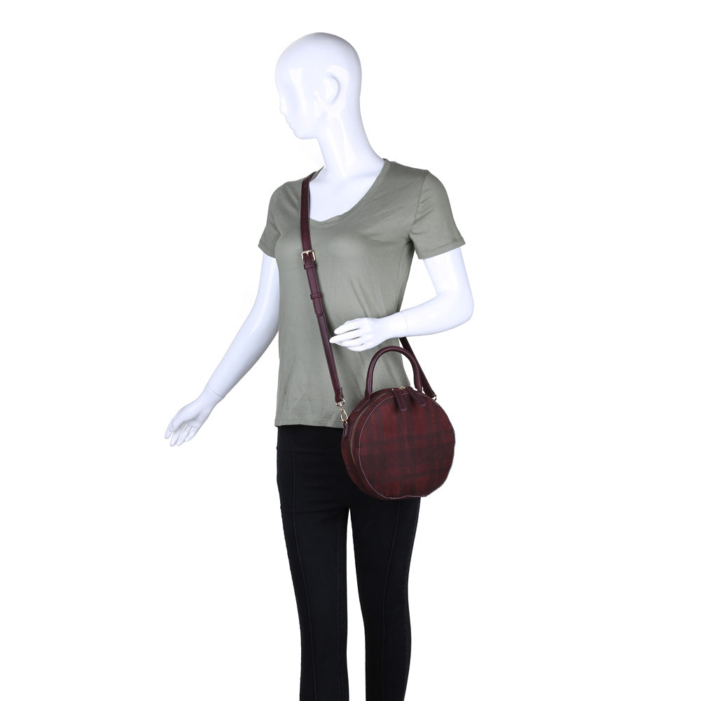 Moda Luxe Capetown Plaid Women : Crossbody : Crossbody 842017115939 | Burgundy