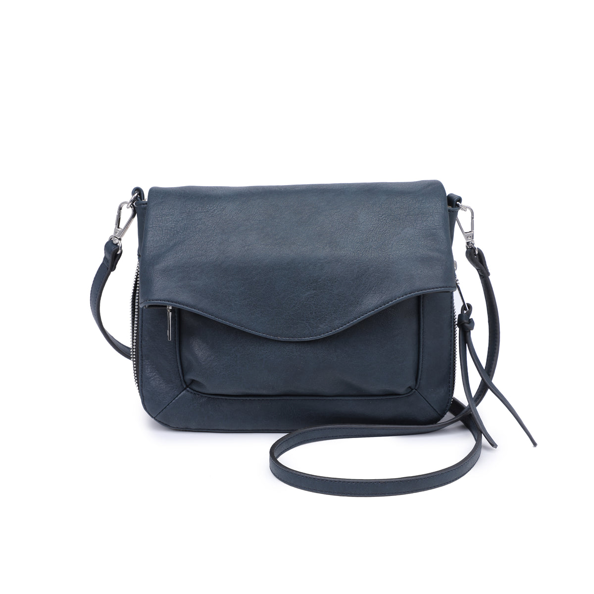 Product Image of Navy Moda Luxe Easy Foldover Crossbody 842017139850 View 1 | Navy