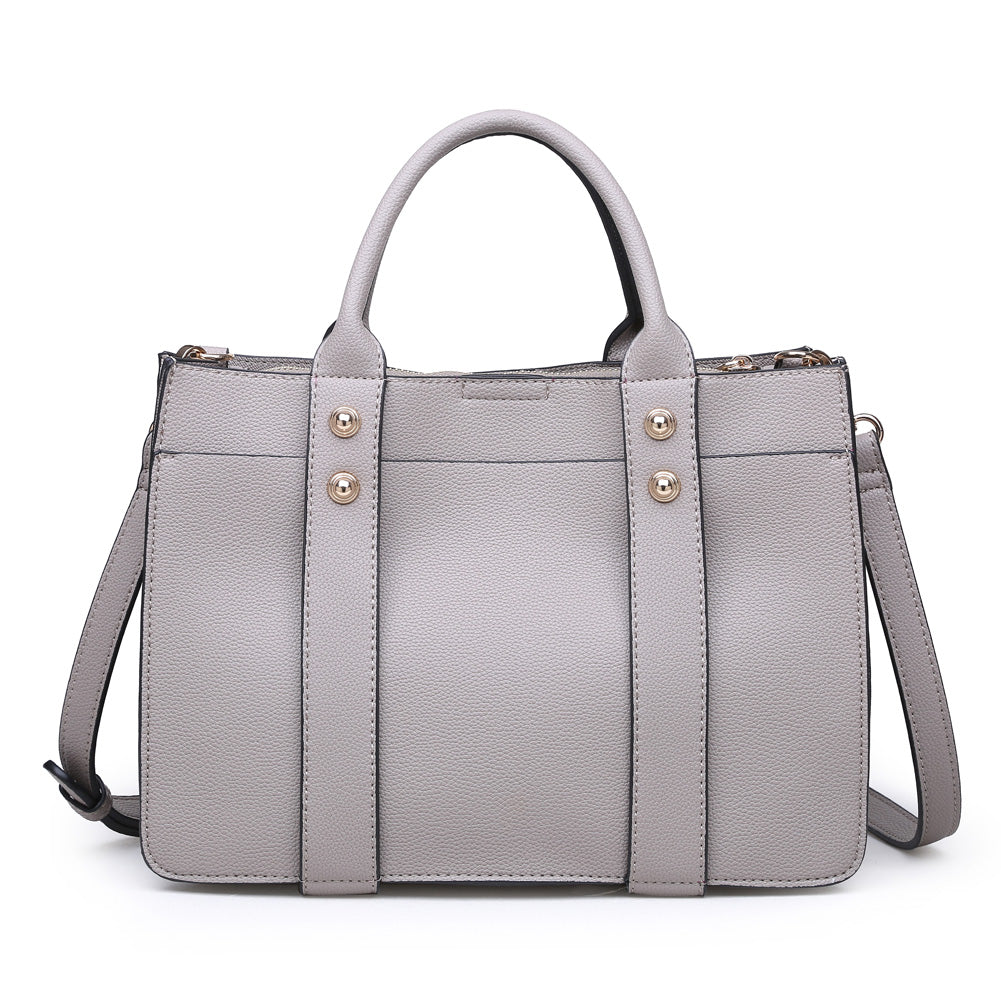 Product Image of Product Image of Moda Luxe Rockefeller Satchel 842017115571 View 3 | Grey