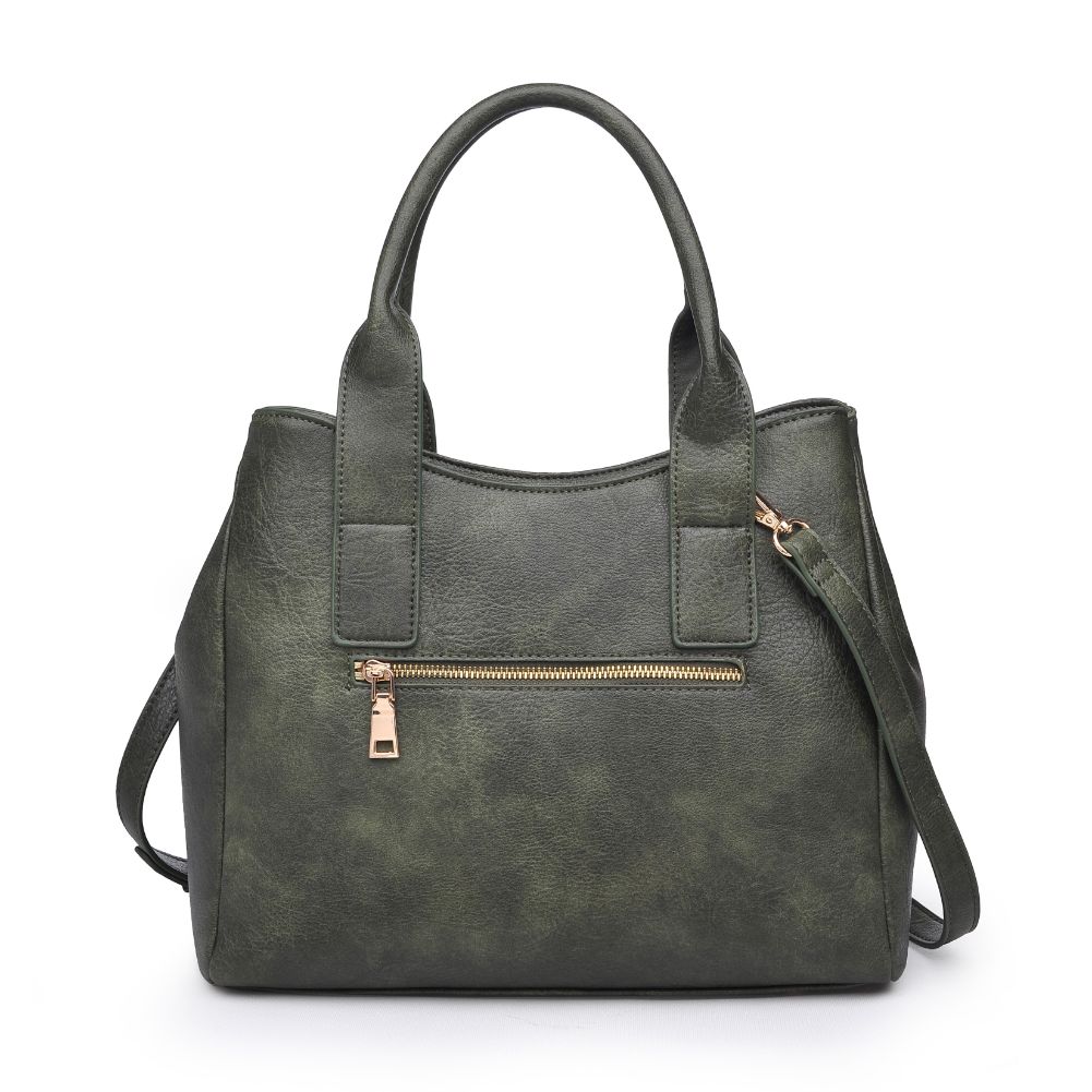 Product Image of Moda Luxe Kaitlyn Satchel 842017122333 View 3 | Olive