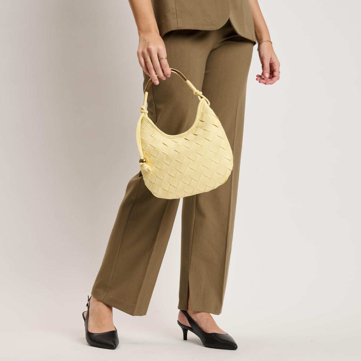 Woman wearing Butter Moda Luxe Lucia Hobo 842017141235 View 4 | Butter