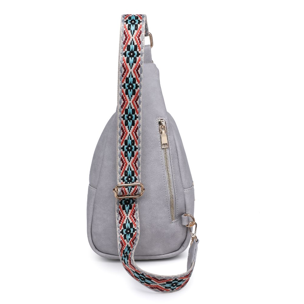 Moda Luxe Regina Sling Backpack 842017129554 View 7 | Grey