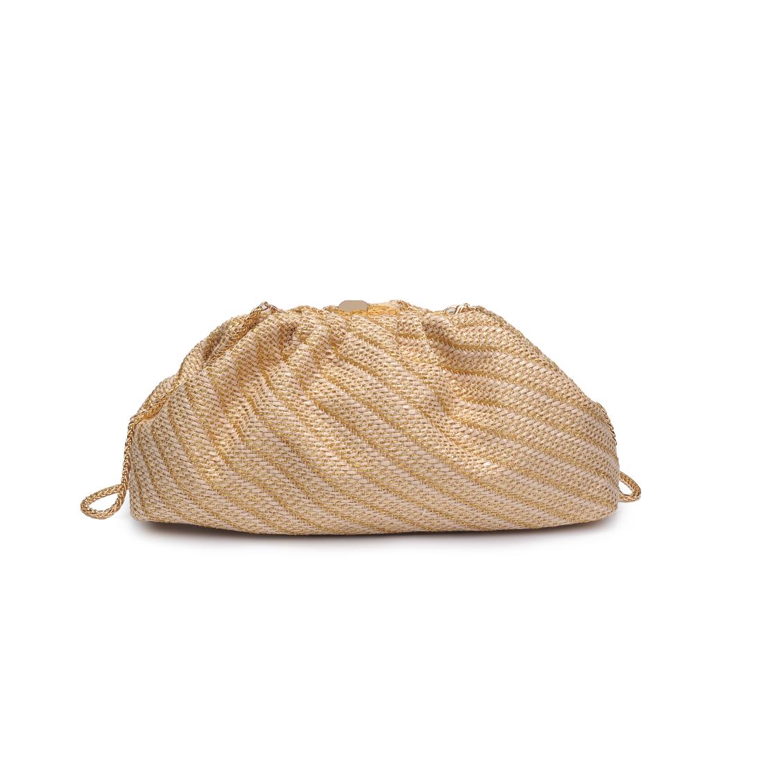 Woman wearing Natural Gold Moda Luxe Brisa Crossbody 842017137832 View 5 | Natural Gold