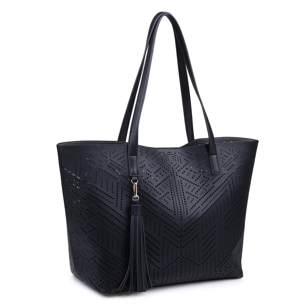 Product Image of Moda Luxe Wanderlust Tote 842017110934 View 2 | Black