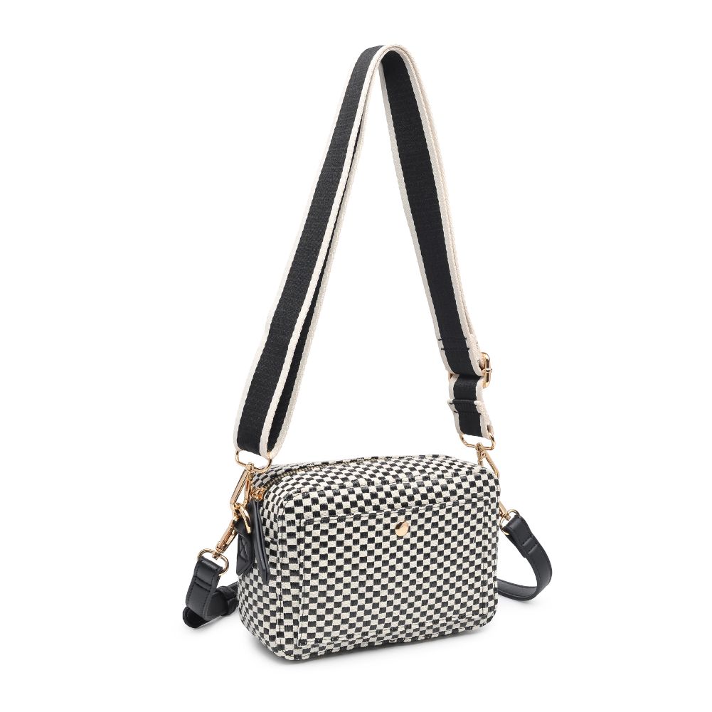Woman wearing Black Moda Luxe Serena Crossbody 842017129011 View 6 | Black
