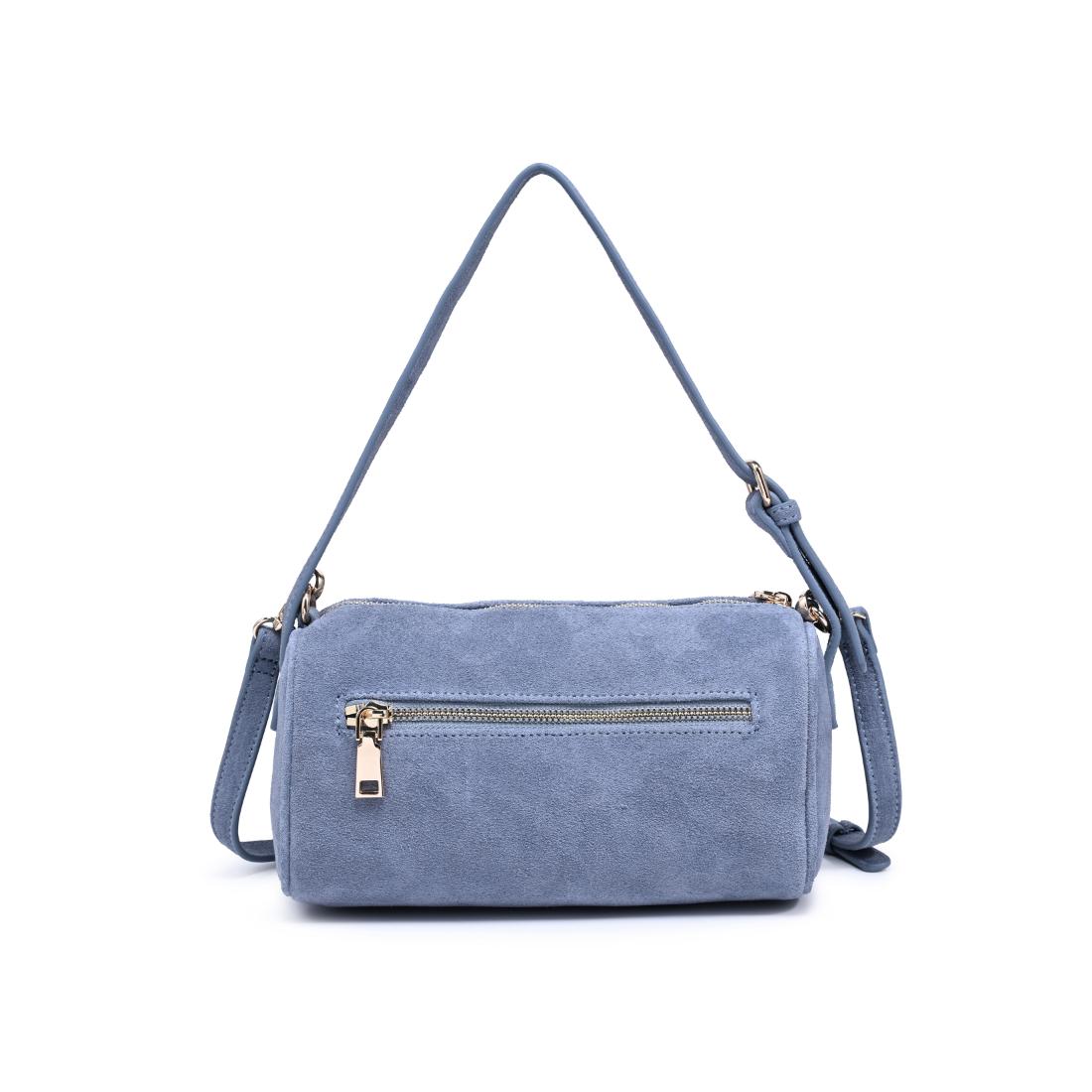 Woman wearing Slate Moda Luxe Emmi Shoulder Bag 842017140474 View 7 | Slate