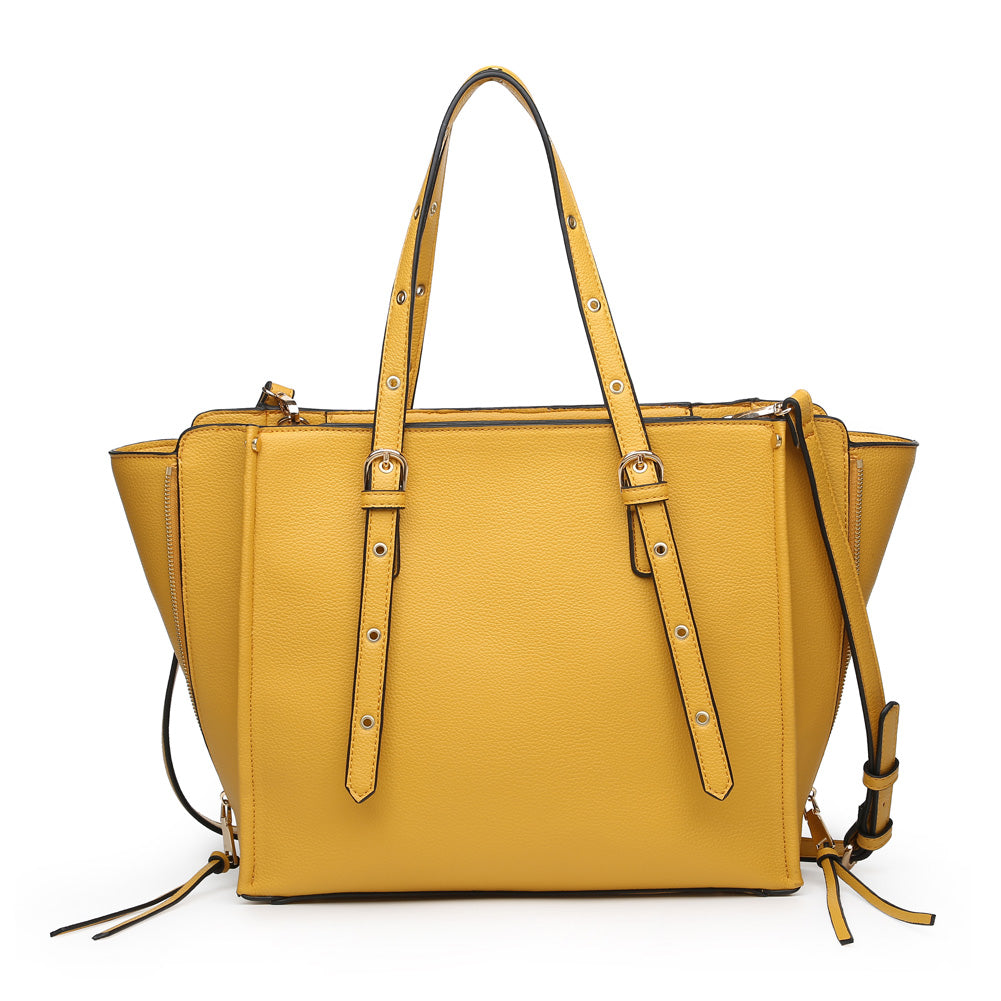 Product Image of Moda Luxe Magnolia Tote 842017119647 View 3 | Mustard