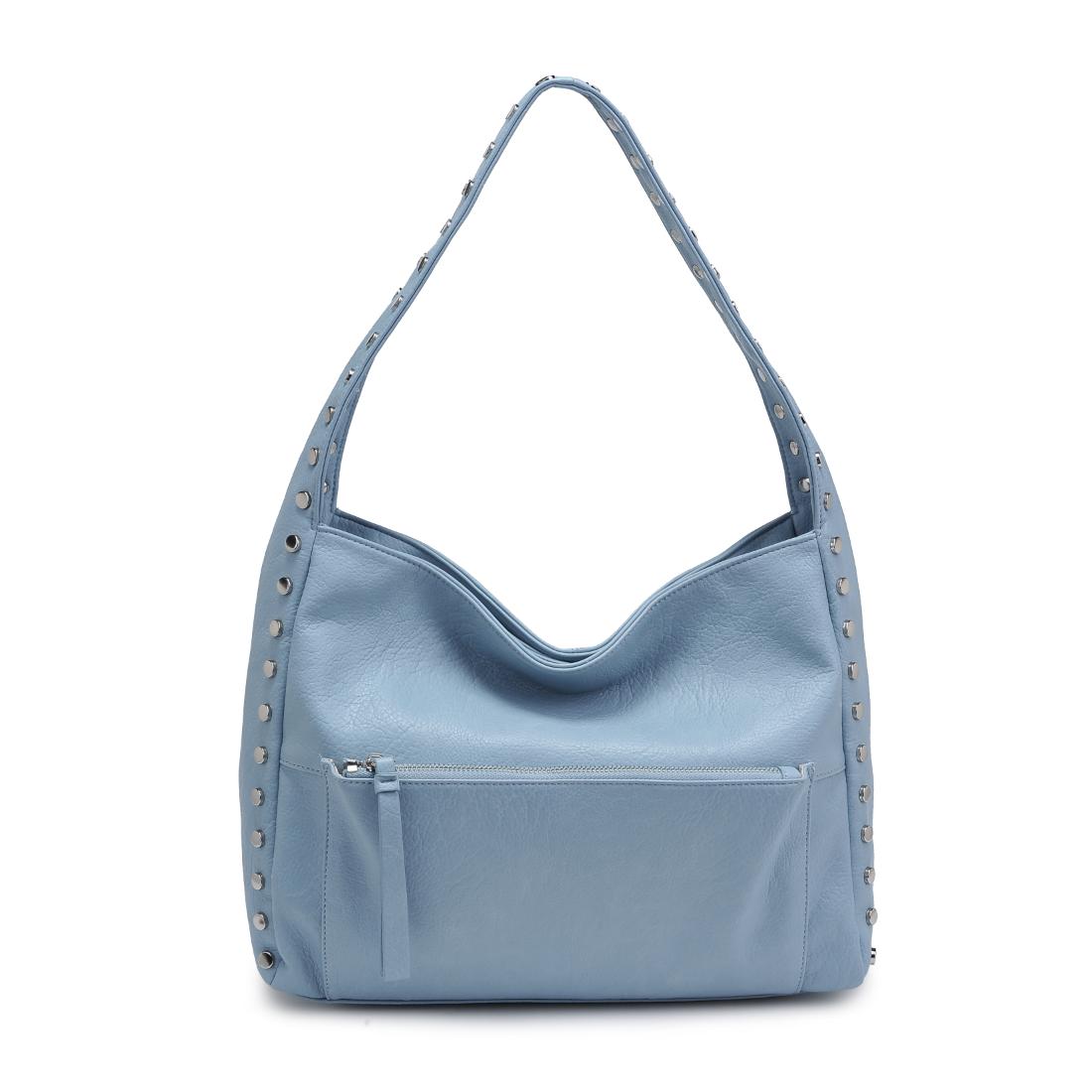 Woman wearing Ice Blue Moda Luxe Misty Hobo 842017137207 View 5 | Ice Blue