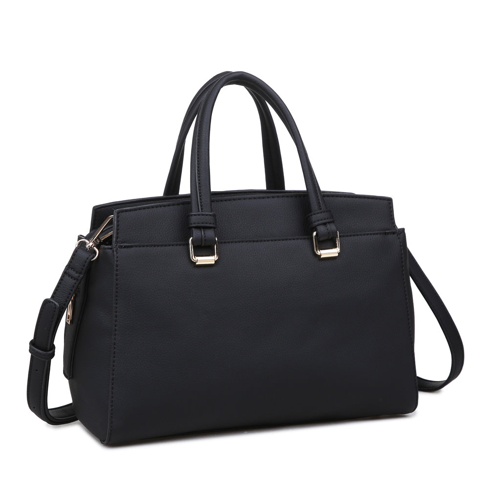 Product Image of Moda Luxe Boston Satchel 842017115694 View 2 | Black