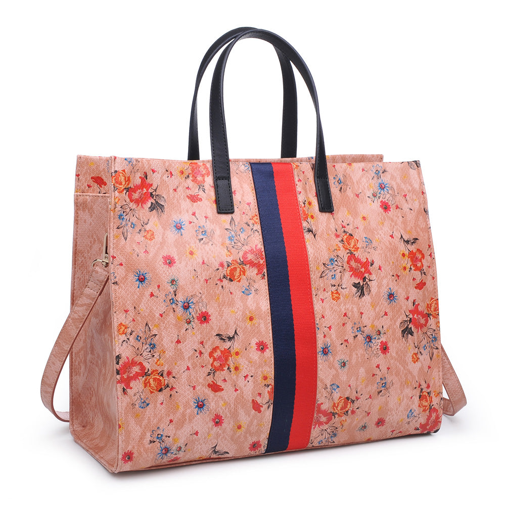 Product Image of Moda Luxe Julian Print Tote 842017118534 View 6 | Blush