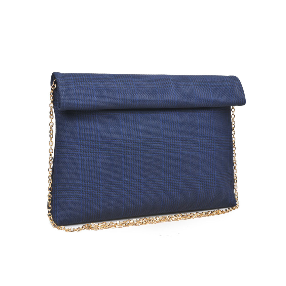 Product Image of Moda Luxe Heather Clutch 842017116660 View 6 | Navy
