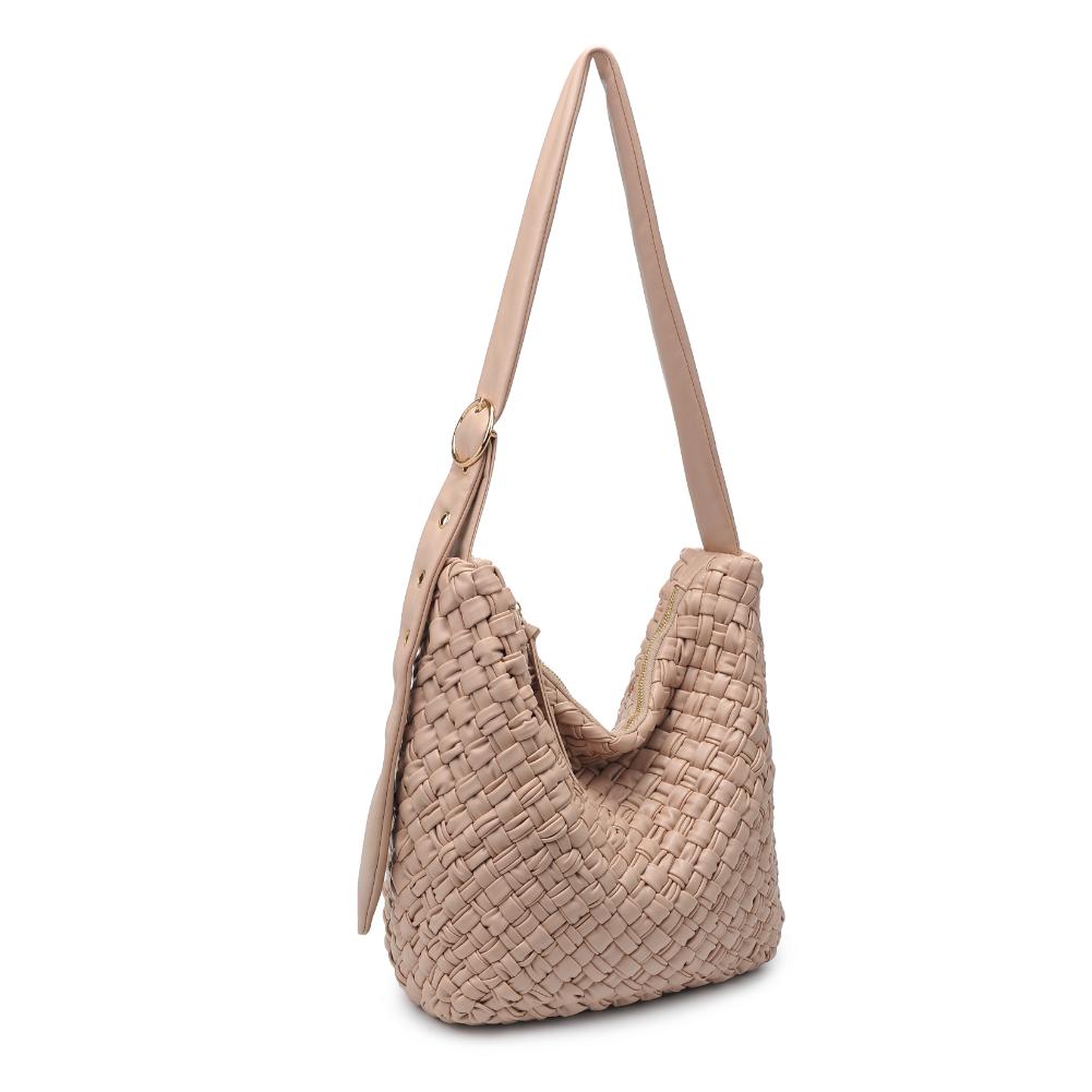 Woman wearing Natural Moda Luxe Classica Crossbody 842017135487 View 6 | Natural