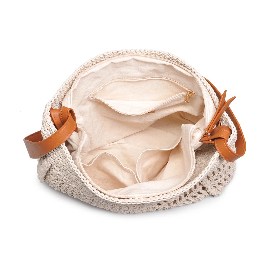 Woman wearing Ivory Tan Moda Luxe Bree Shoulder Bag 842017137788 View 9 | Ivory Tan