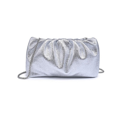 Product Image of Moda Luxe Fancy Clutch 842017141341 View 1 | Silver