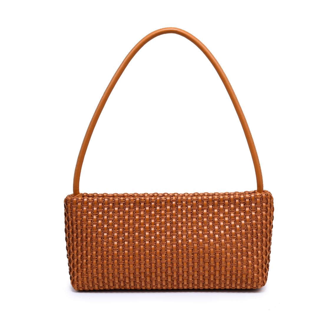 Woman wearing Tan Moda Luxe Lucy Shoulder Bag 842017140351 View 5 | Tan