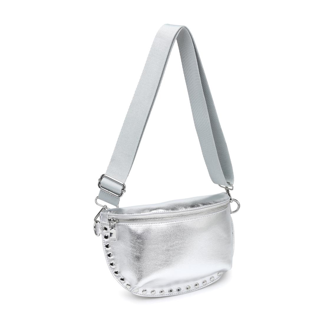 Moda Luxe Gizelle - Metallic Belt Bag 842017141488 View 6 | Silver