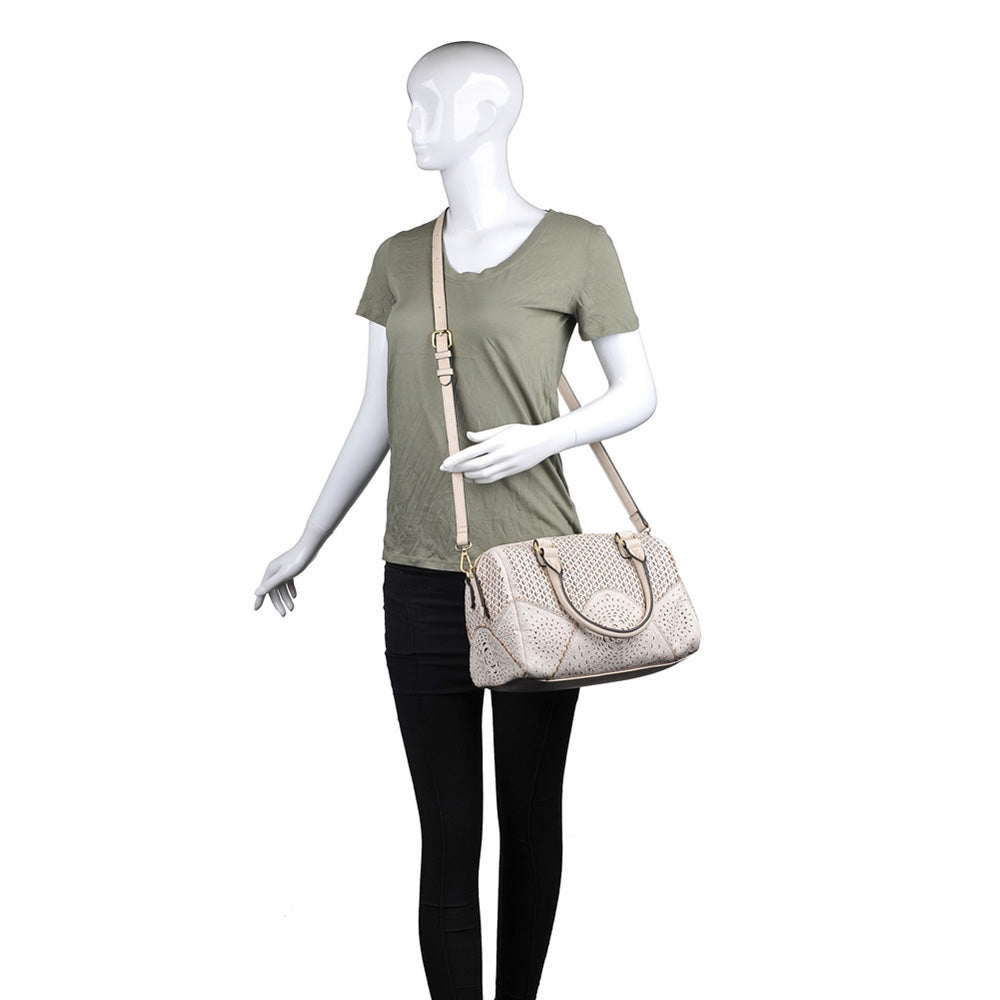 Product Image of Moda Luxe Bristol Satchel 842017115090 View 5 | Cream