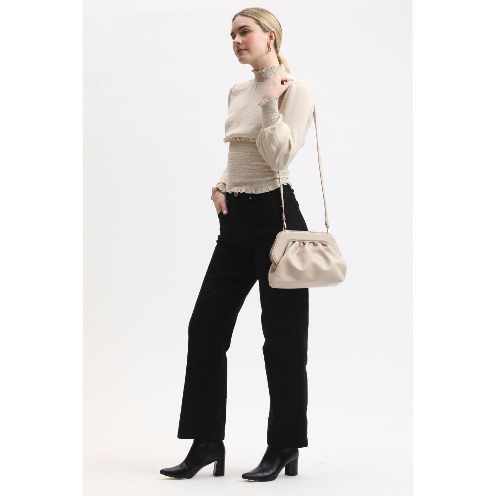 Woman wearing Ivory Sol and Selene Charlotte Crossbody 842017134114 View 2 | Ivory