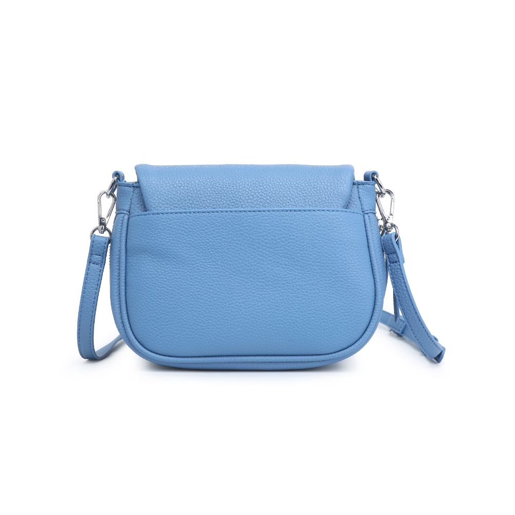 Woman wearing Blue Moda Luxe Diva Crossbody 842017127505 View 7 | Blue