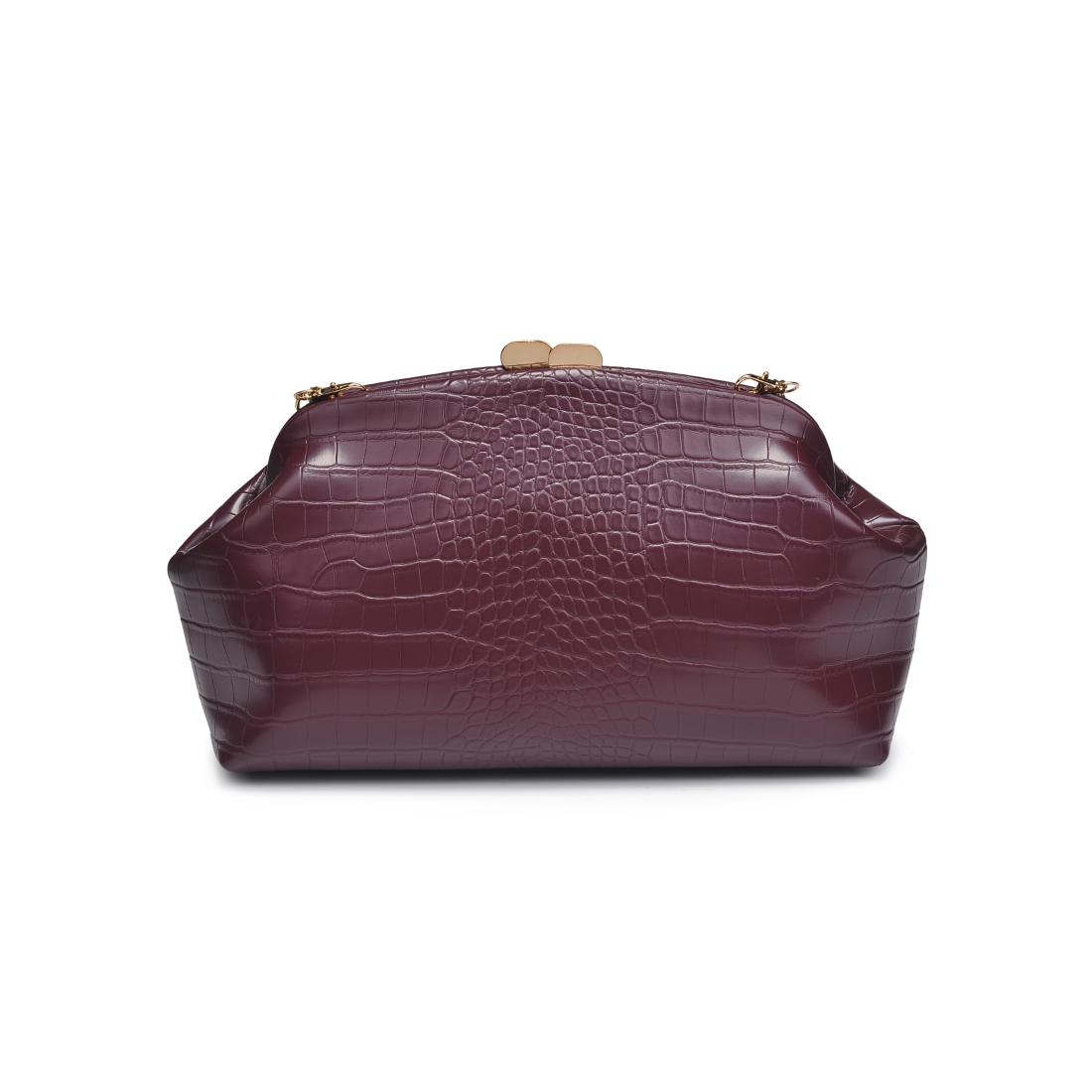Product Image of Moda Luxe Camille Clutch 842017139188 View 7 | Burgundy