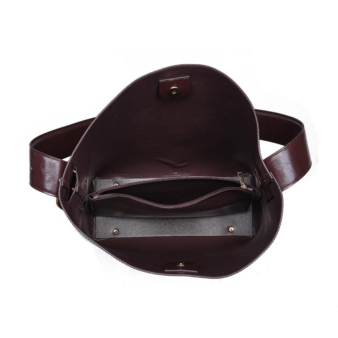 Product Image of Moda Luxe Brooke Bucket 842017139546 View 8 | Chocolate