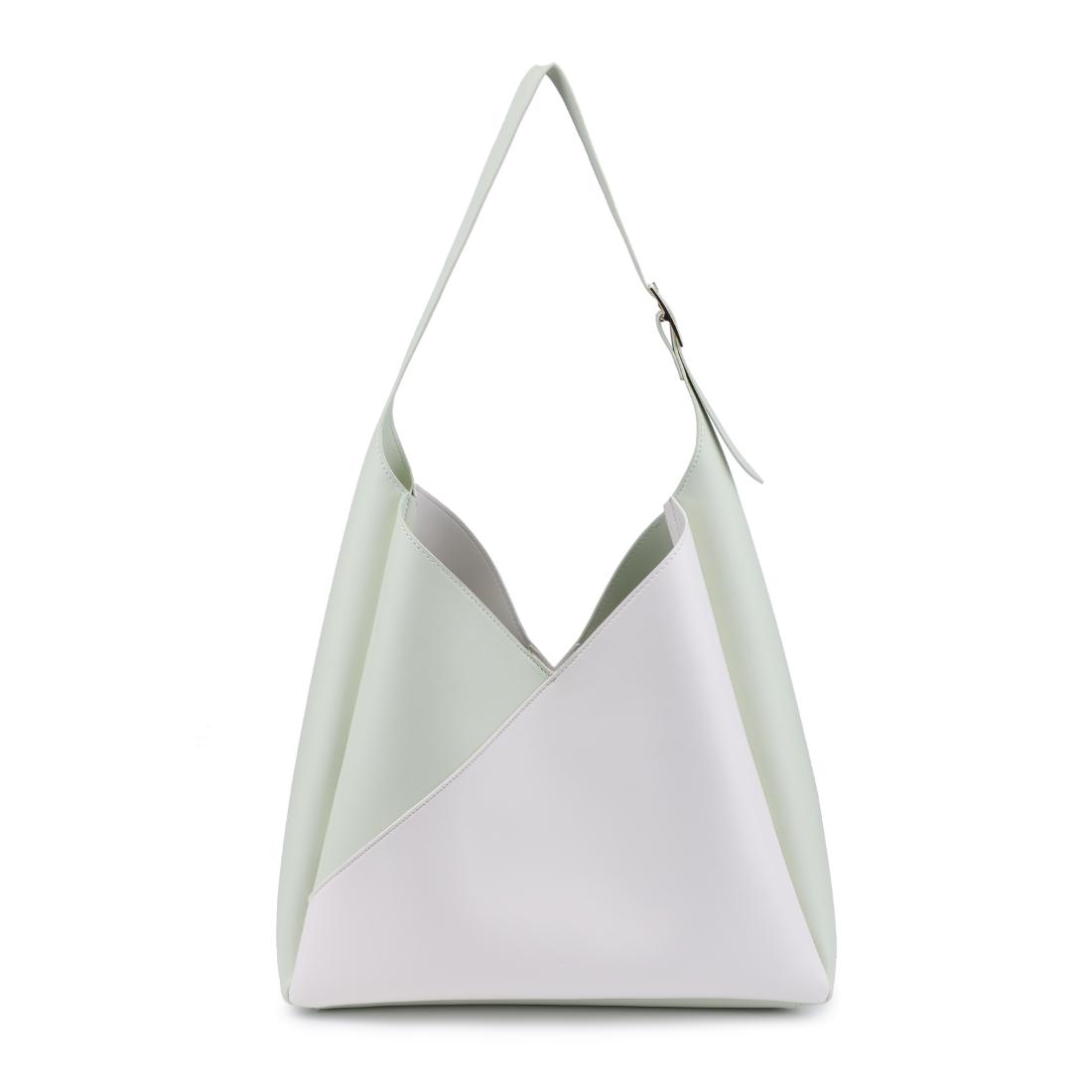 Woman wearing Ivory Pistachio Moda Luxe Frankie Hobo 842017138525 View 7 | Ivory Pistachio