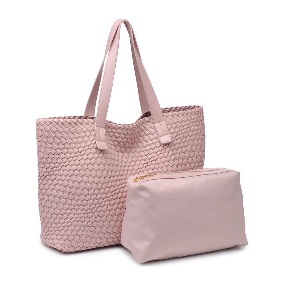 Woman wearing French Rose Moda Luxe Piquant Tote 842017135623 View 6 | French Rose