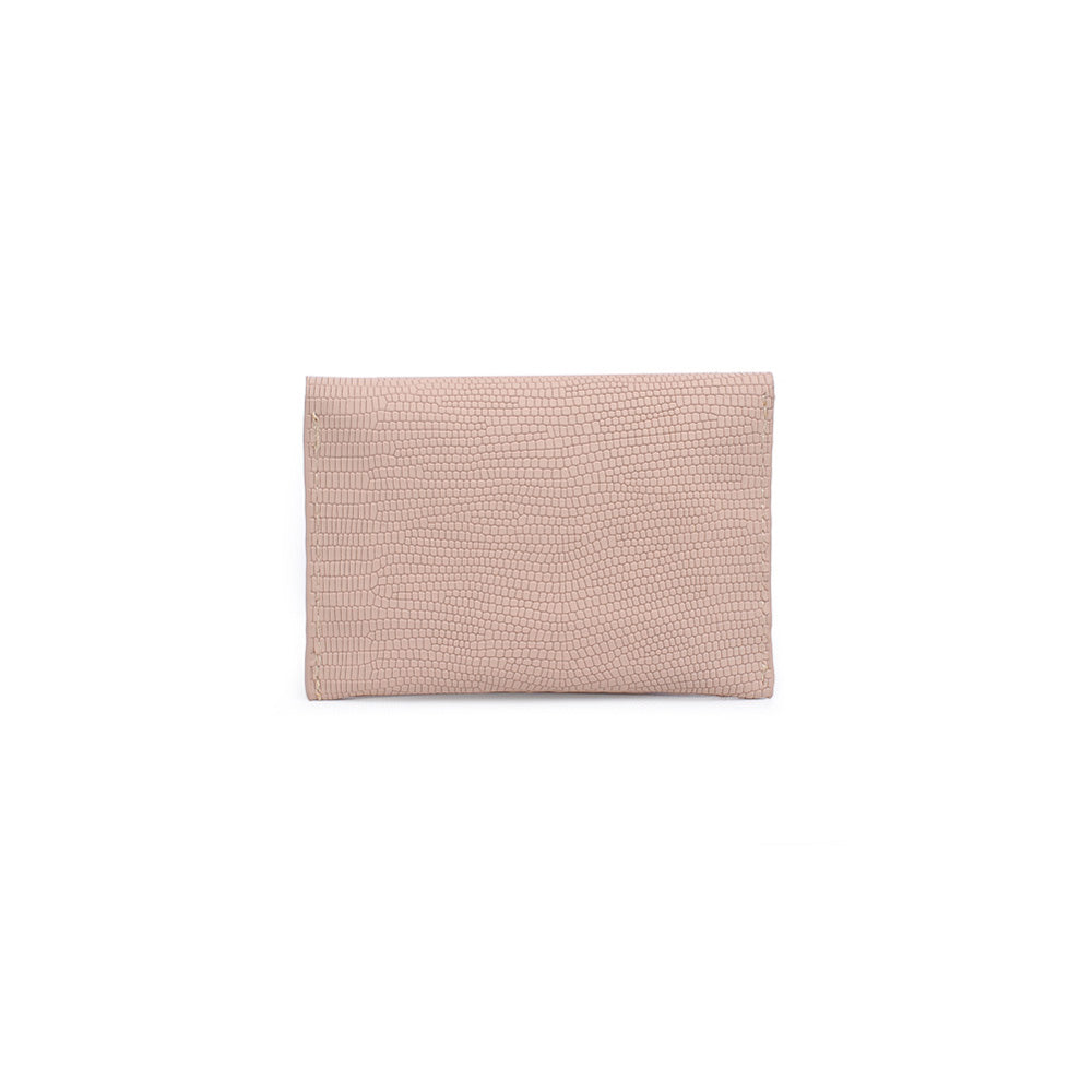 Product Image of Moda Luxe Elle Croc Petite Card Holder 842017119968 View 3 | Nude