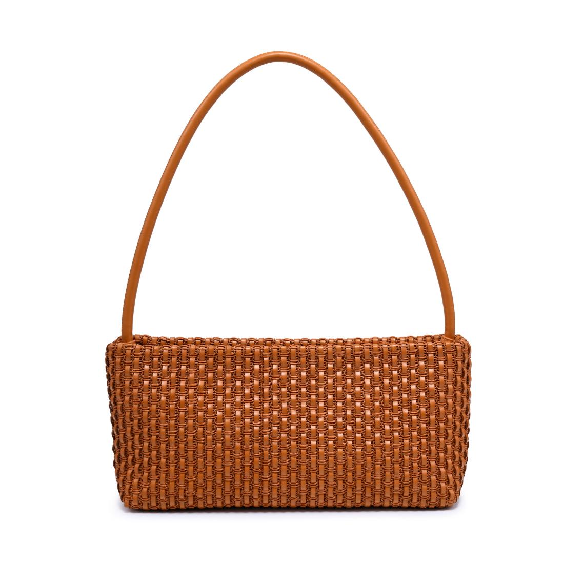 Woman wearing Tan Moda Luxe Lucy Shoulder Bag 842017140351 View 7 | Tan