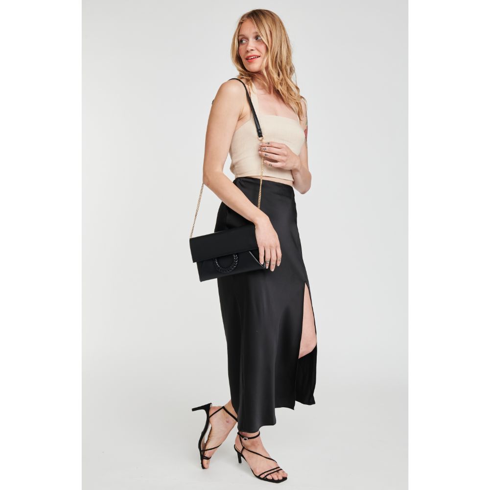 Woman wearing Black Moda Luxe Harper Crossbody 842017124634 View 3 | Black
