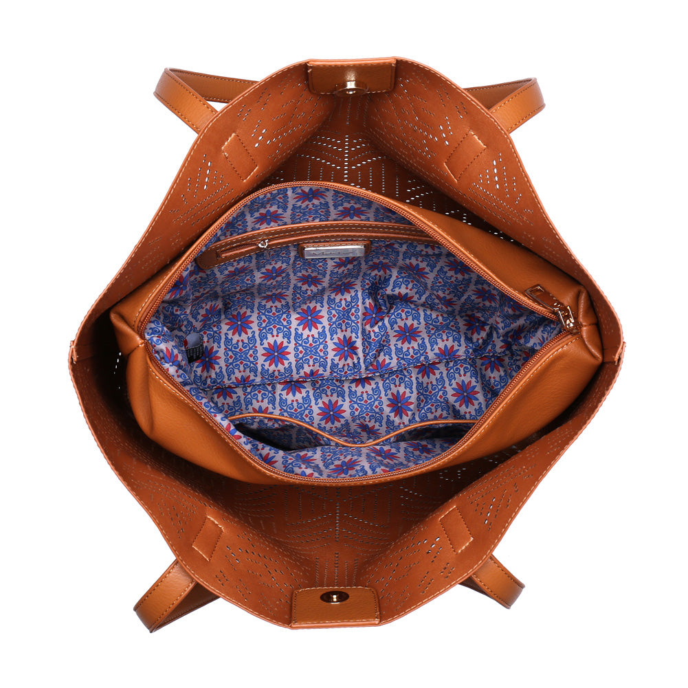 Product Image of Moda Luxe Wanderlust Tote 842017110972 View 4 | Tan