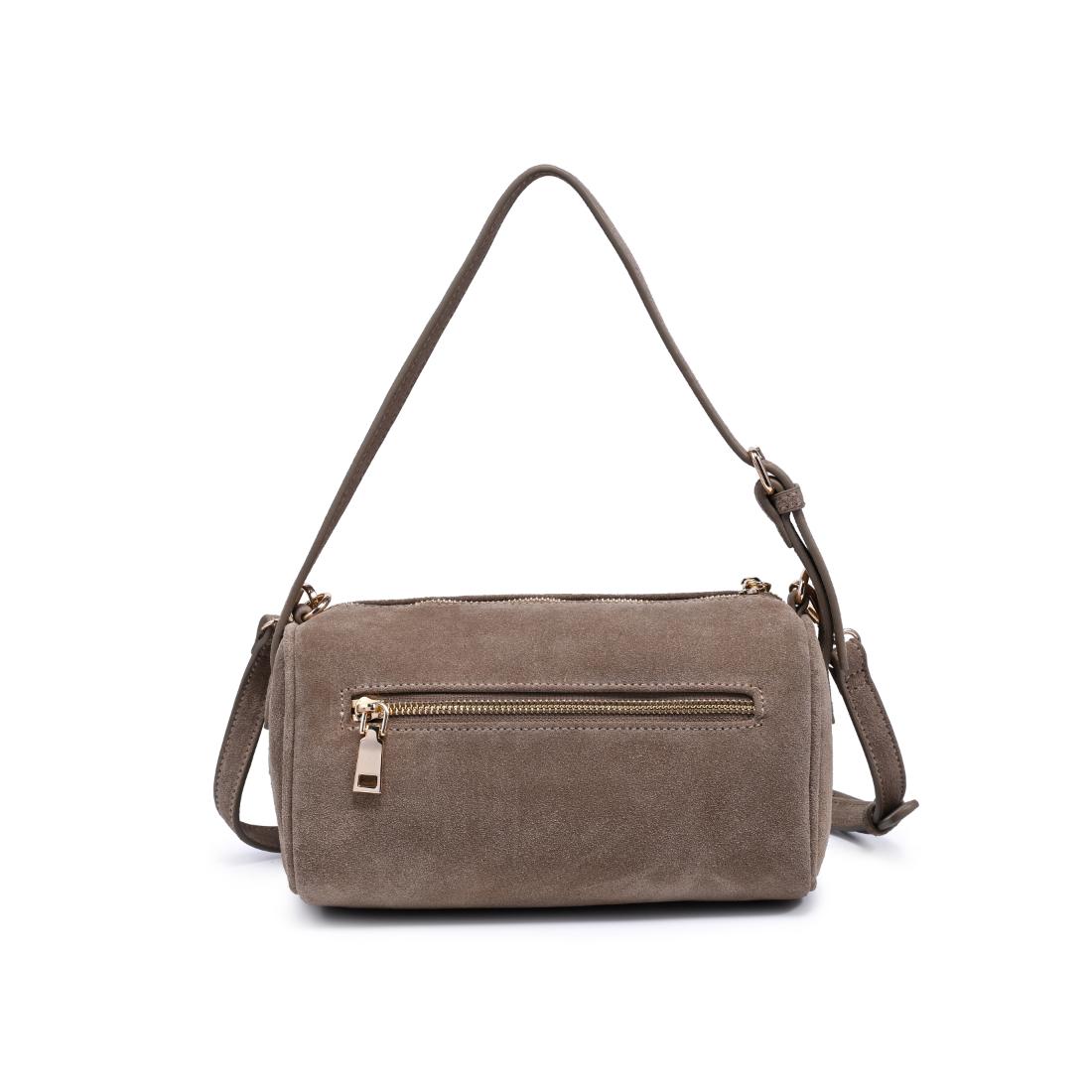 Woman wearing Sand Moda Luxe Emmi Shoulder Bag 842017140481 View 7 | Sand