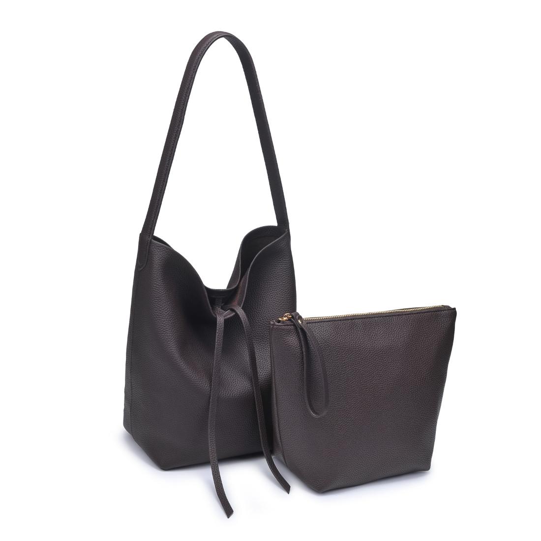 Product Image of Moda Luxe Odette Bucket 842017138976 View 6 | Chocolate