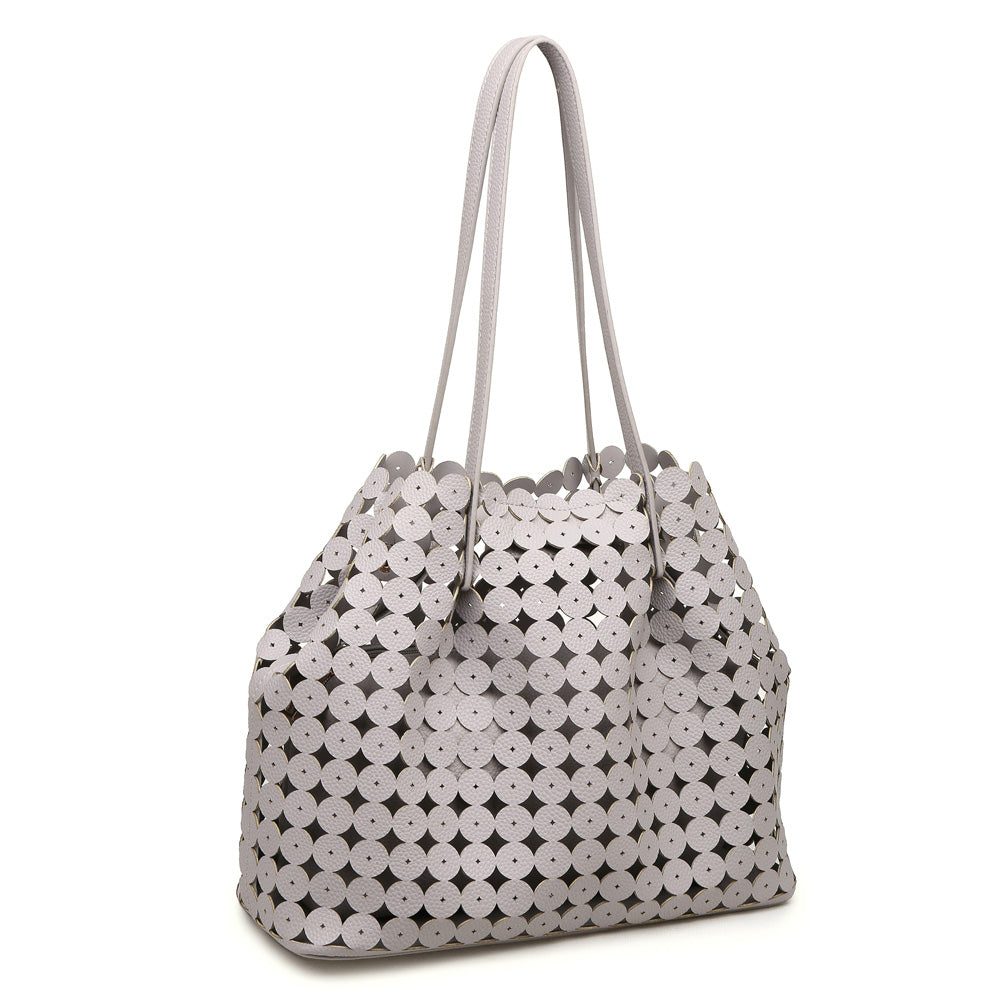 Product Image of Moda Luxe Casablanca Tote 842017111016 View 2 | Grey