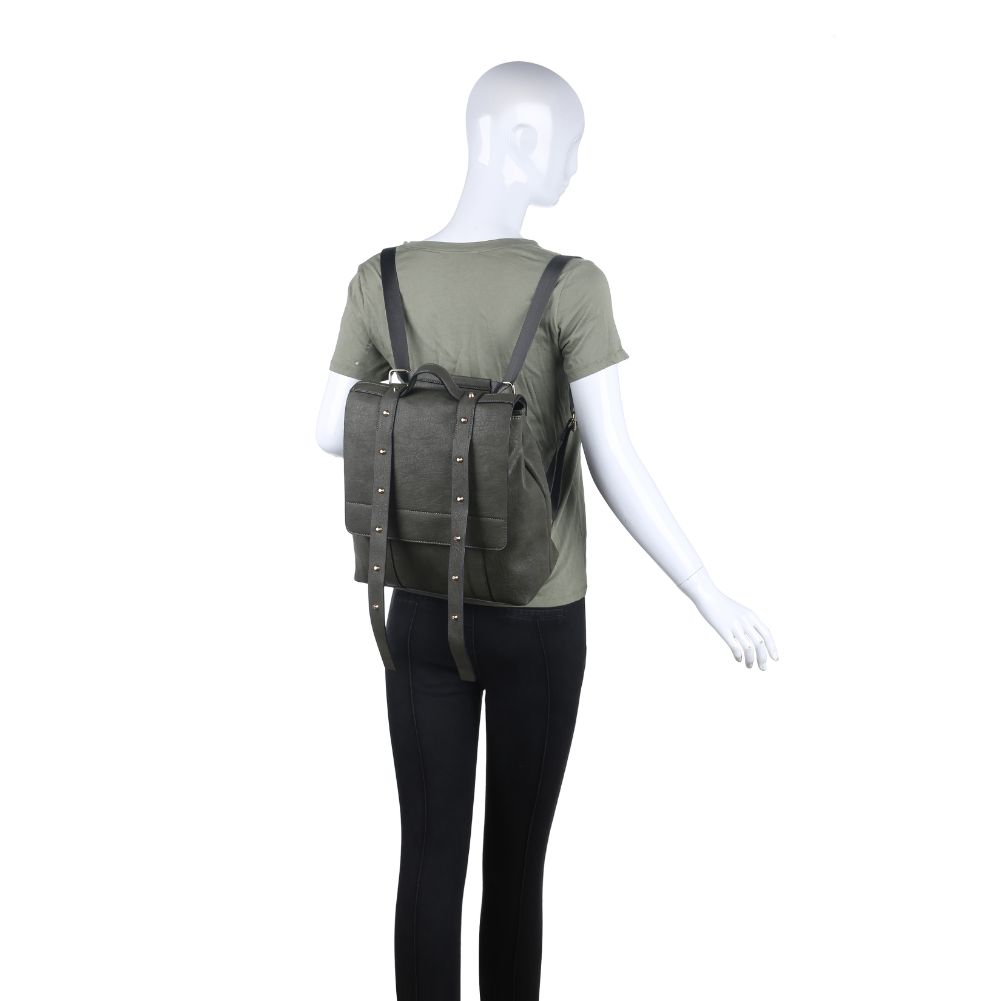 Product Image of Moda Luxe India Backpack 842017122845 View 5 | Olive