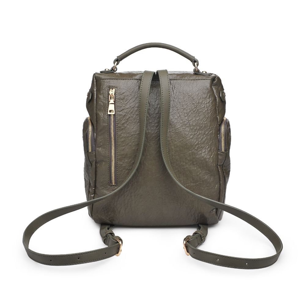 Product Image of Moda Luxe Sahara Backpack 842017122975 View 3 | Olive