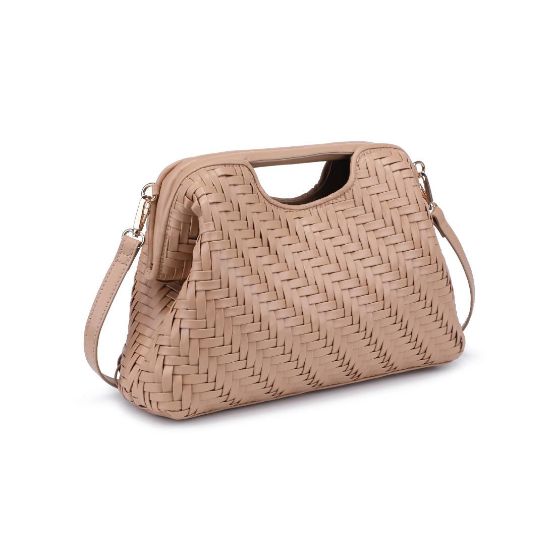 Woman wearing Nude Moda Luxe Amara Crossbody 842017138112 View 6 | Nude