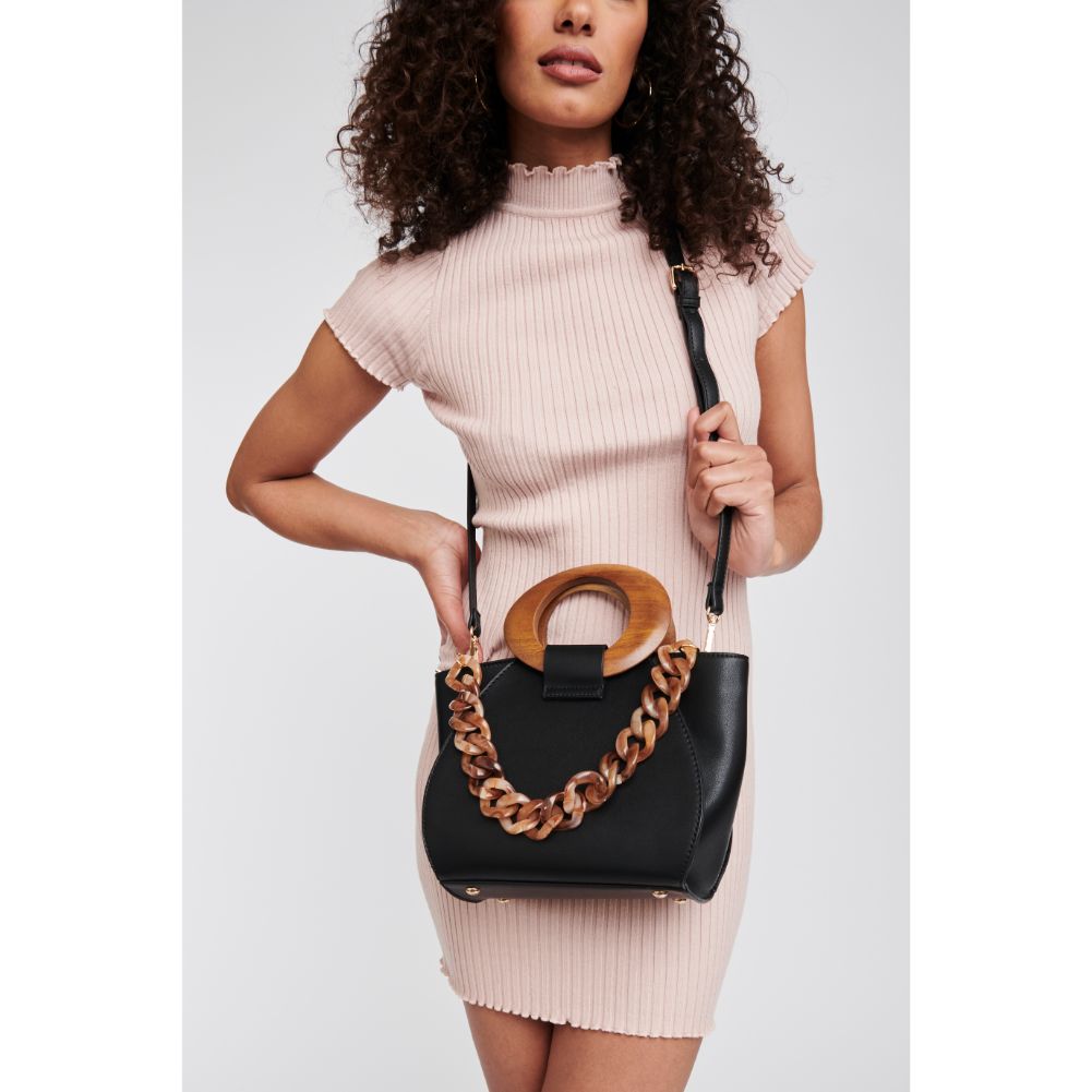 Woman wearing Black Moda Luxe Cora Crossbody 842017124269 View 1 | Black