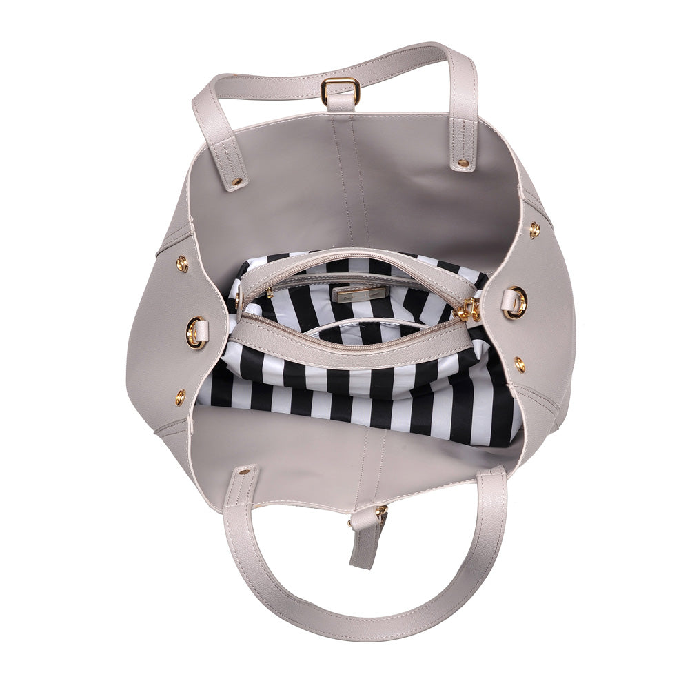 Product Image of Moda Luxe Josephine Satchel 842017116875 View 4 | Grey