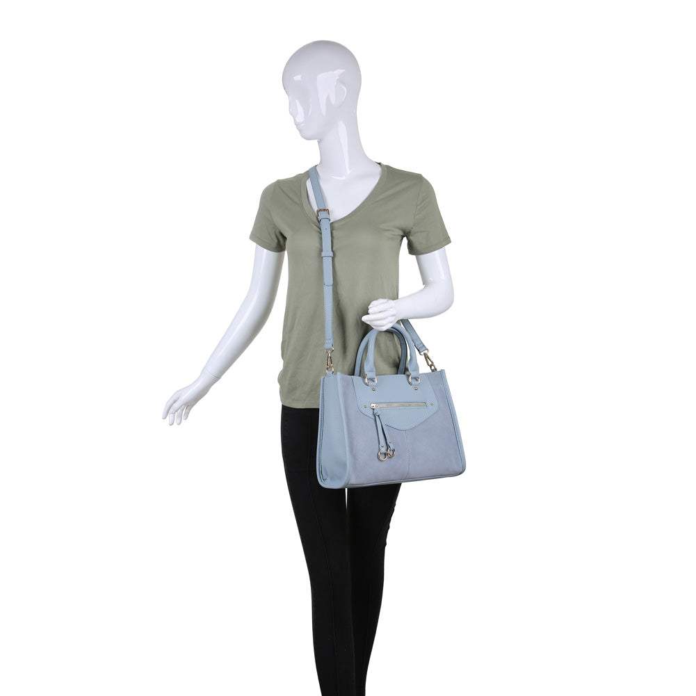 Product Image of Moda Luxe Bridgette Satchel 842017119685 View 5 | Blue