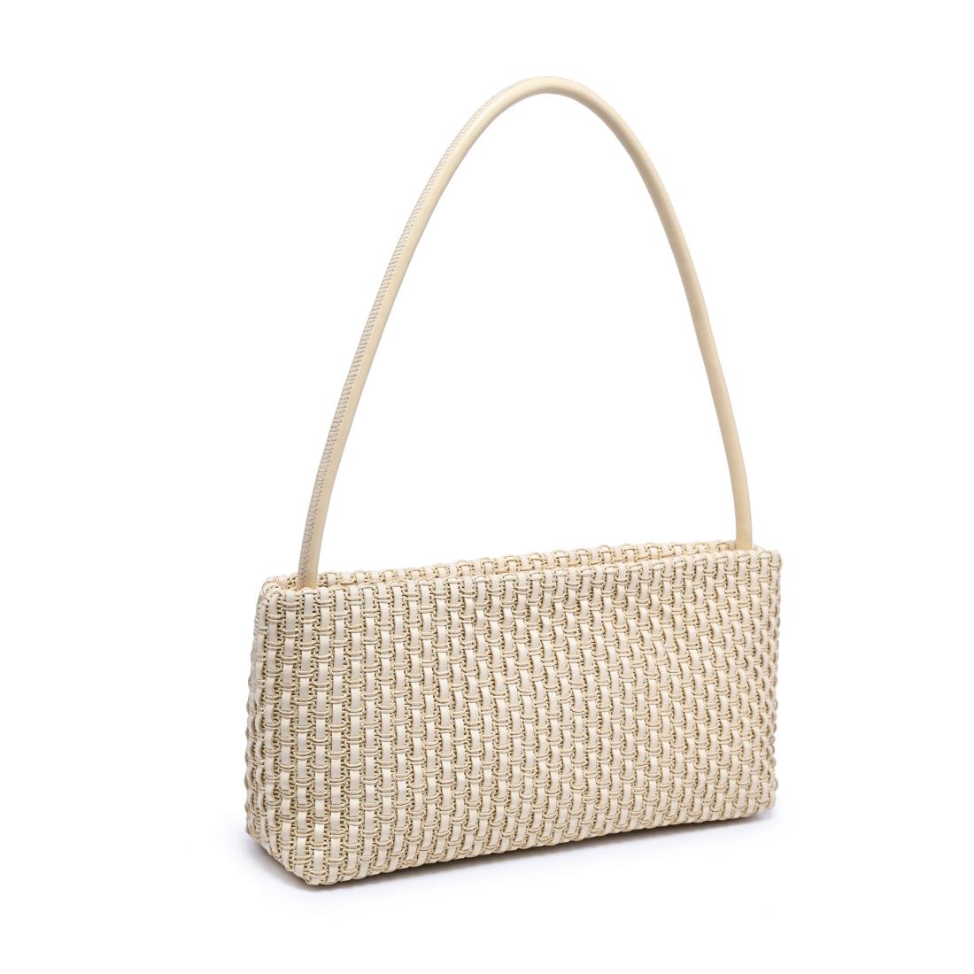 Woman wearing Cream Moda Luxe Lucy Shoulder Bag 842017140344 View 6 | Cream