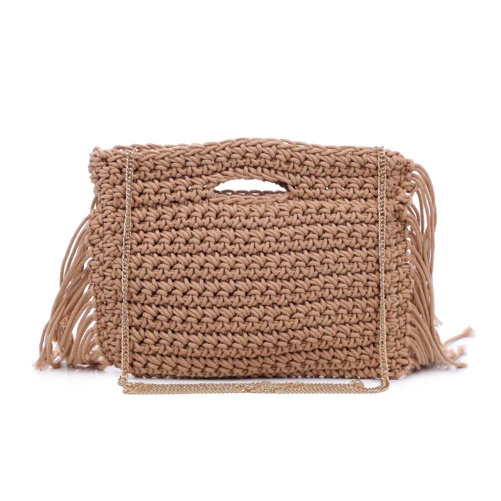 Woman wearing Natural Moda Luxe Frankie Handbag 842017129752 View 7 | Natural