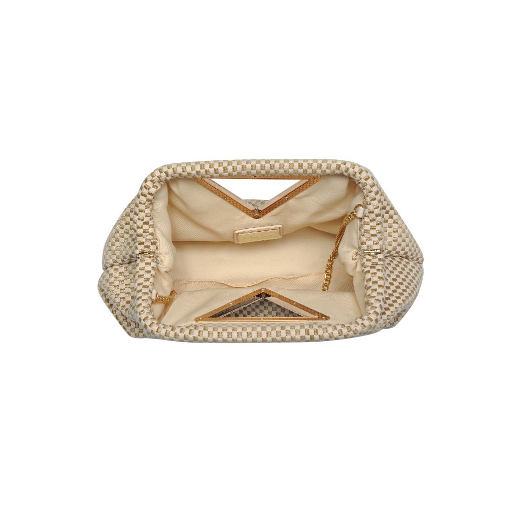 Woman wearing Natural Gold Moda Luxe Kelsi Crossbody 842017129349 View 9 | Natural Gold