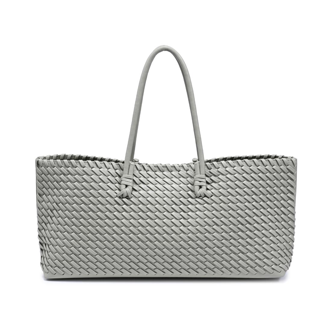 Woman wearing Sage Moda Luxe Nola Tote 842017140894 View 7 | Sage