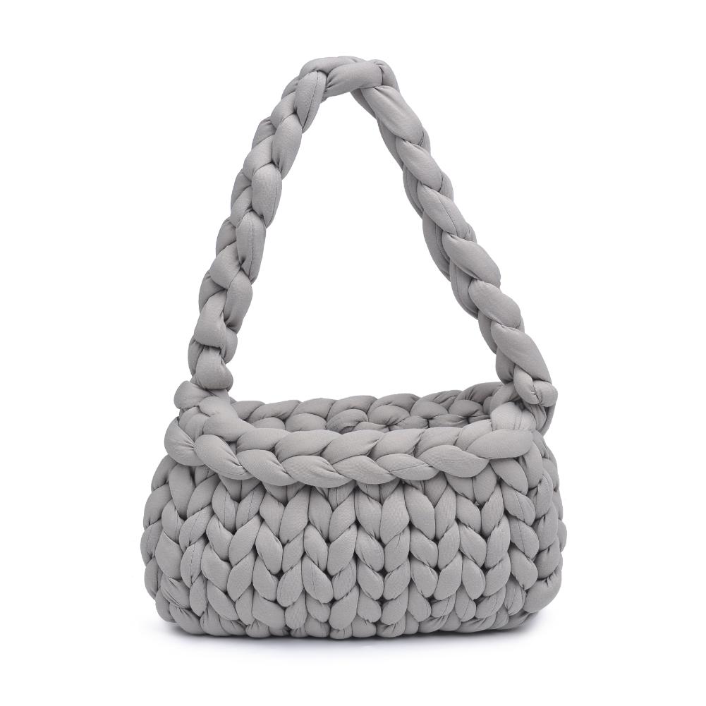 Woman wearing Grey Moda Luxe Trendelle Hobo 842017134961 View 7 | Grey