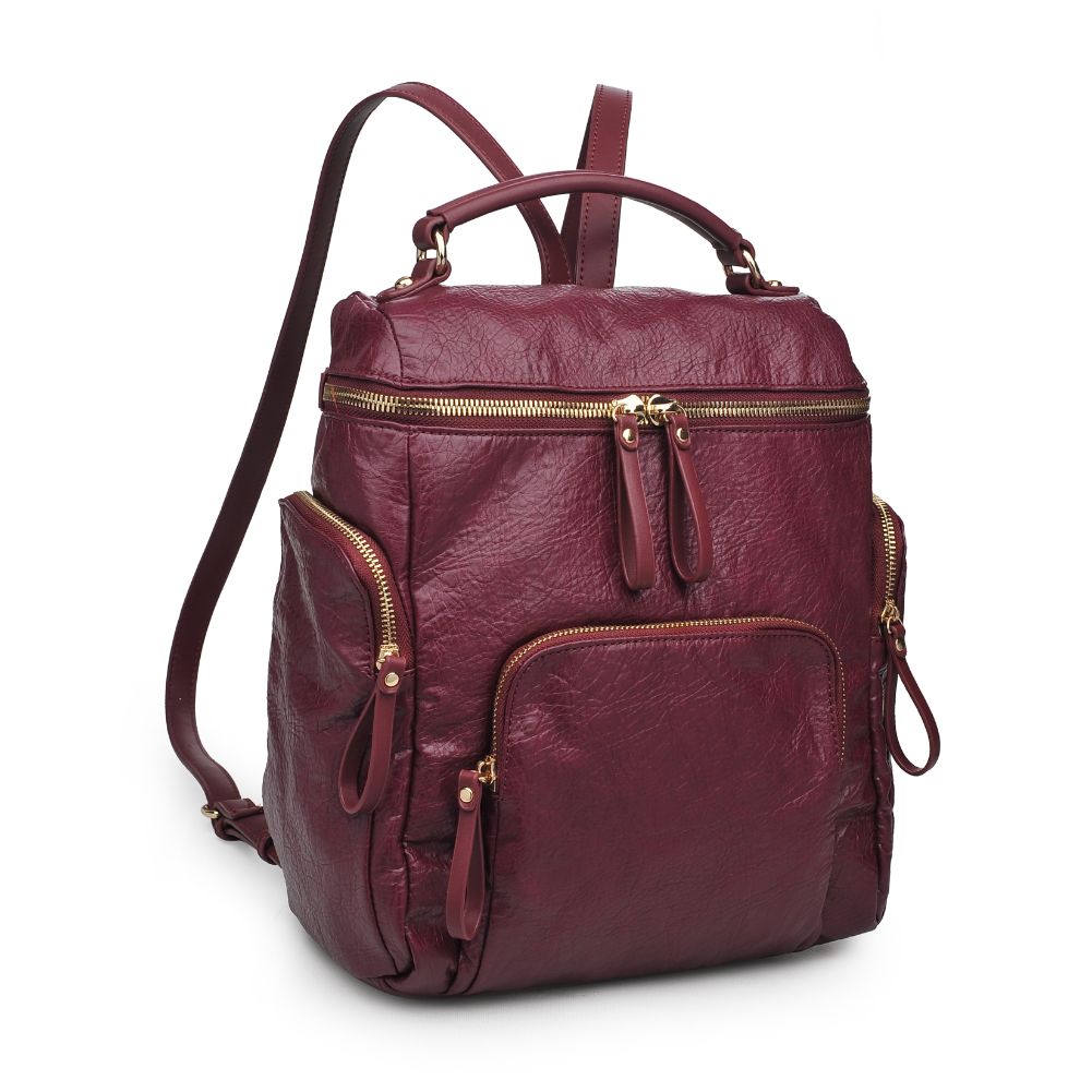 Product Image of Moda Luxe Sahara Backpack 842017122982 View 2 | Wine