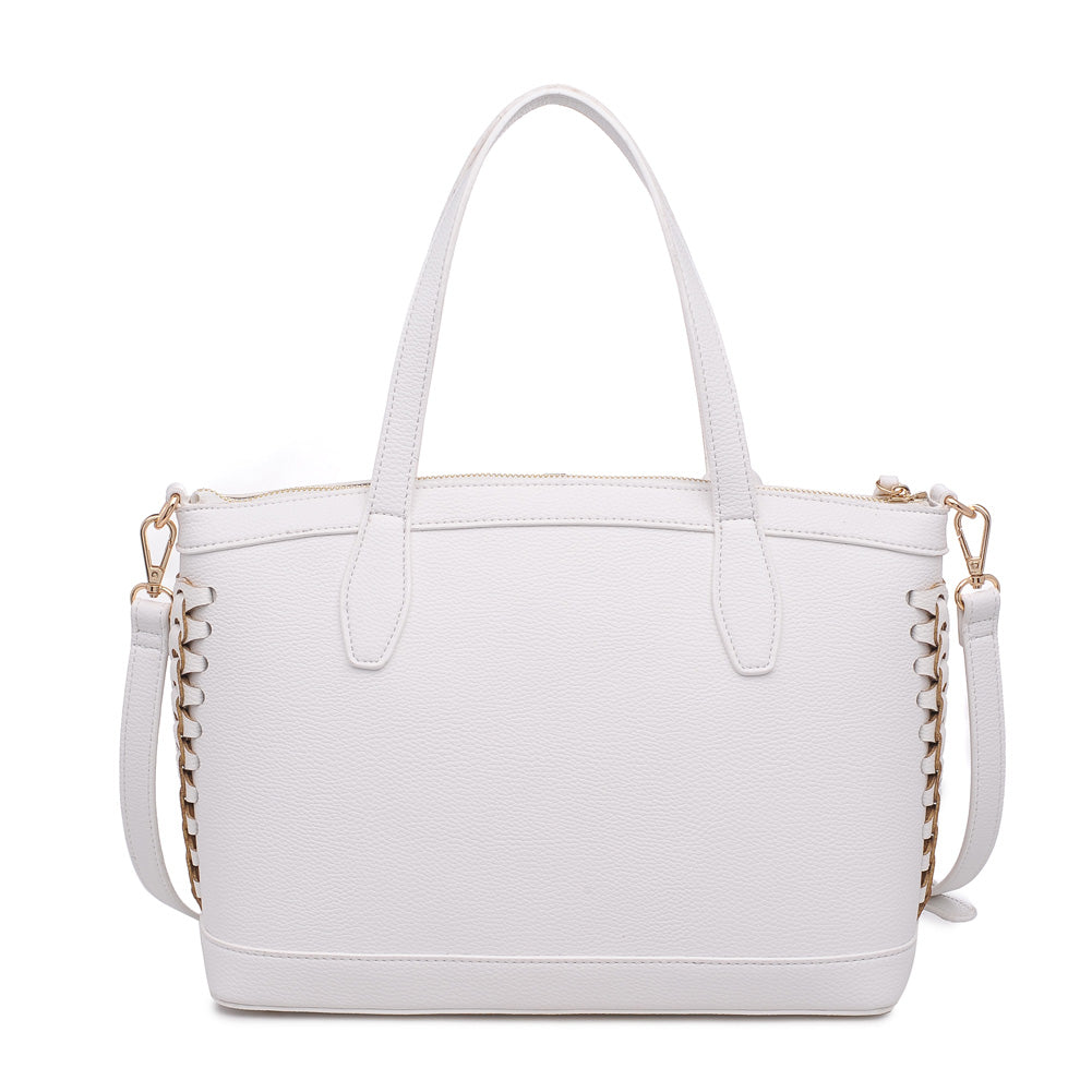 Product Image of Moda Luxe Stormi Satchel 842017118749 View 3 | White