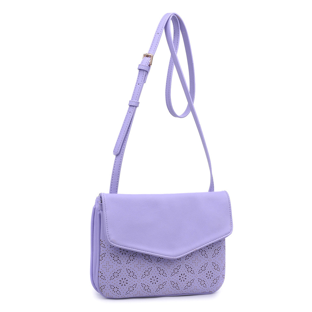 Product Image of Moda Luxe Tate-Perf Crossbody 842017111238 View 2 | Lavender