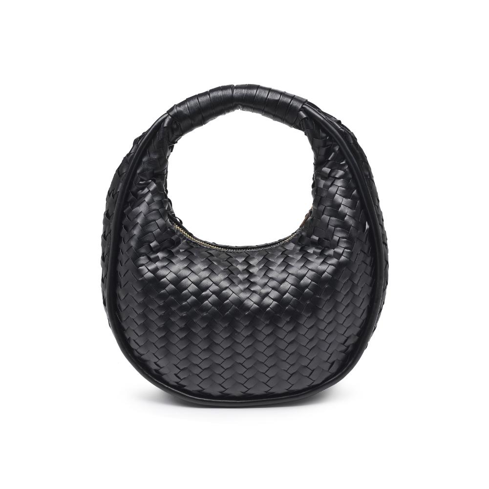 Woman wearing Black Moda Luxe Cassidy Clutch 842017136309 View 7 | Black